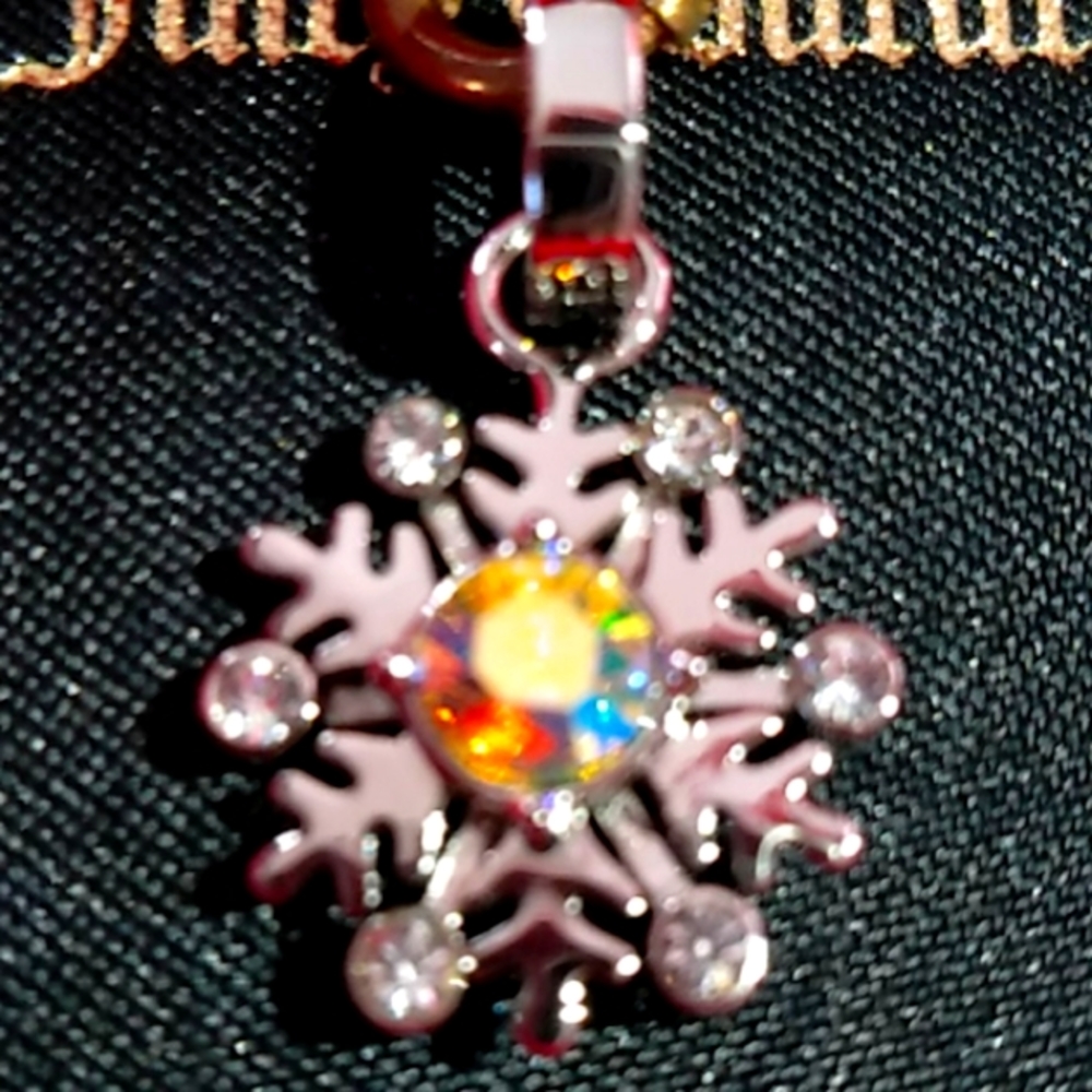 Juicy Couture Pendant w/Orange Crystal NWT - Picture 5 of 7